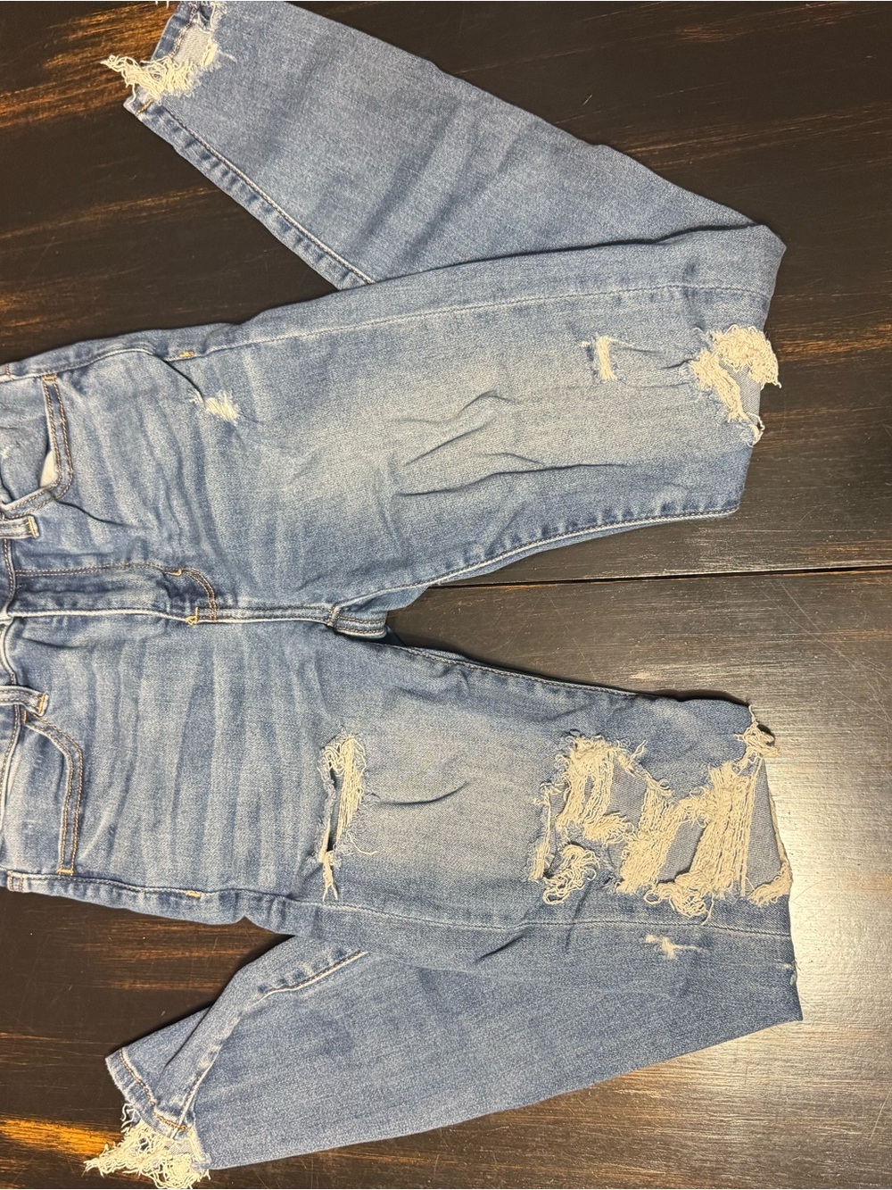 American Eagle Outfitters Light Blue Distressed Jeans